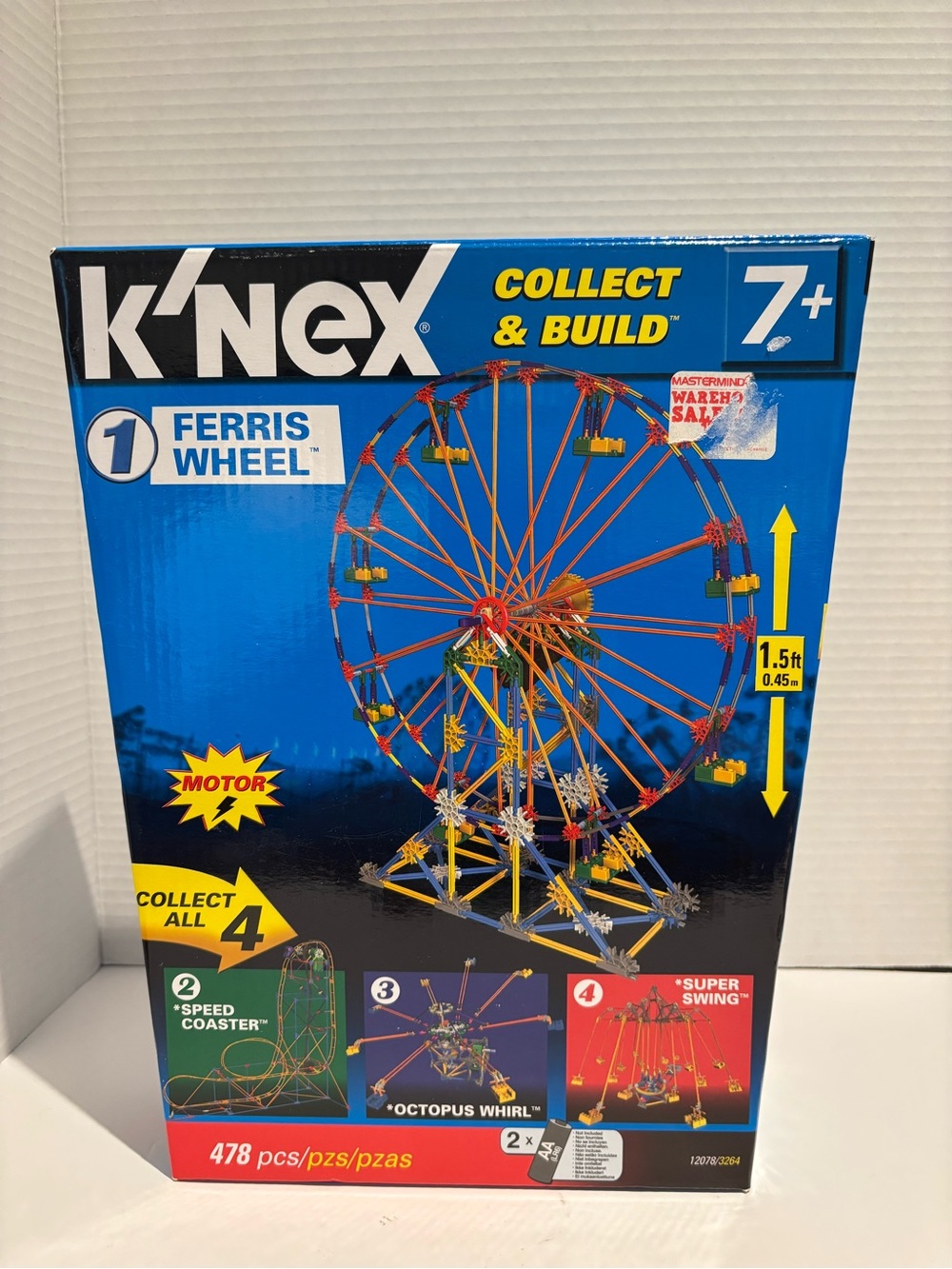 K'nex Knex Ferris Wheel Series 1 Collect Build Amusement Park 478 Motorized Set